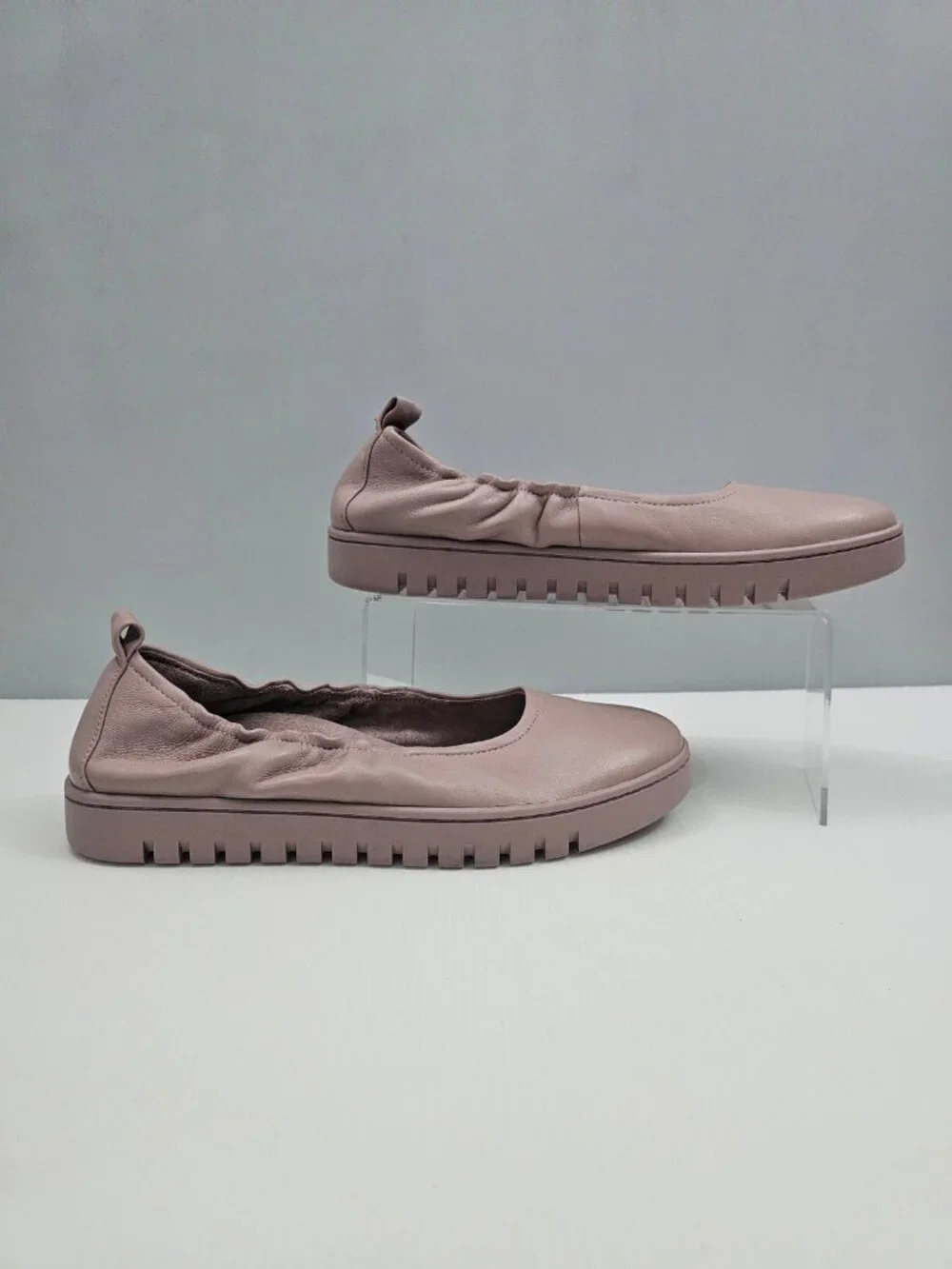 Vionic Uptown Ballet Flats Womens 10 Magnolia Dusk Leather Comfort Slip On